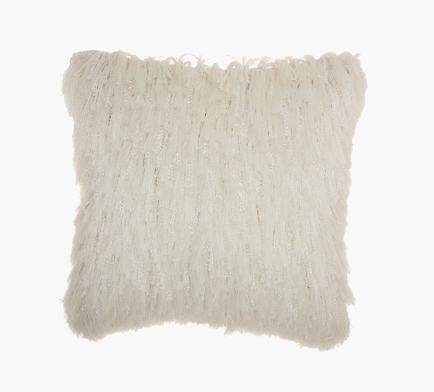 Accent Pillow-Plush Fur White 20X20
