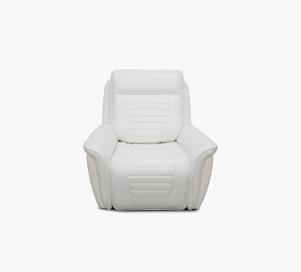 Rainier Ivory Zero Gravity Power Recliner with Power Headrest