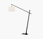 BLACK DRUM SHADE FLOOR LAMP