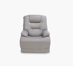 Zane Dove Leather Triple Power Recliner