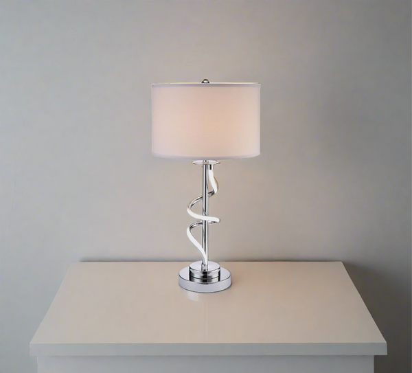 Chrome LED Nightlight Table Lamp