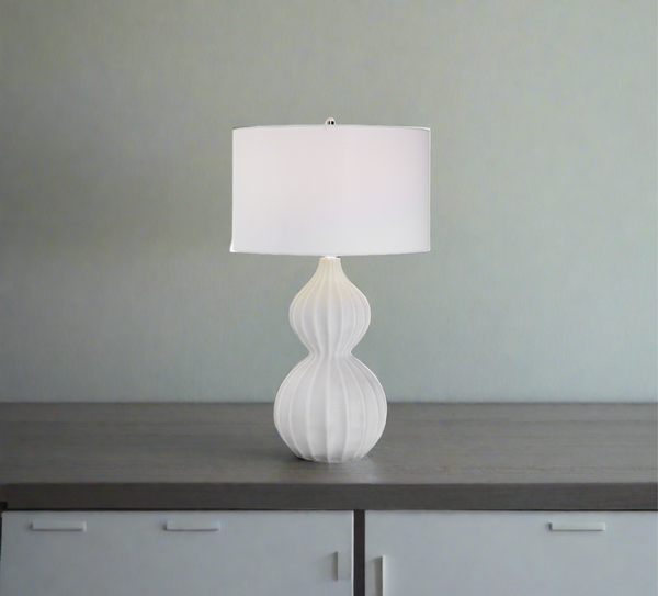 White Curve table lamp