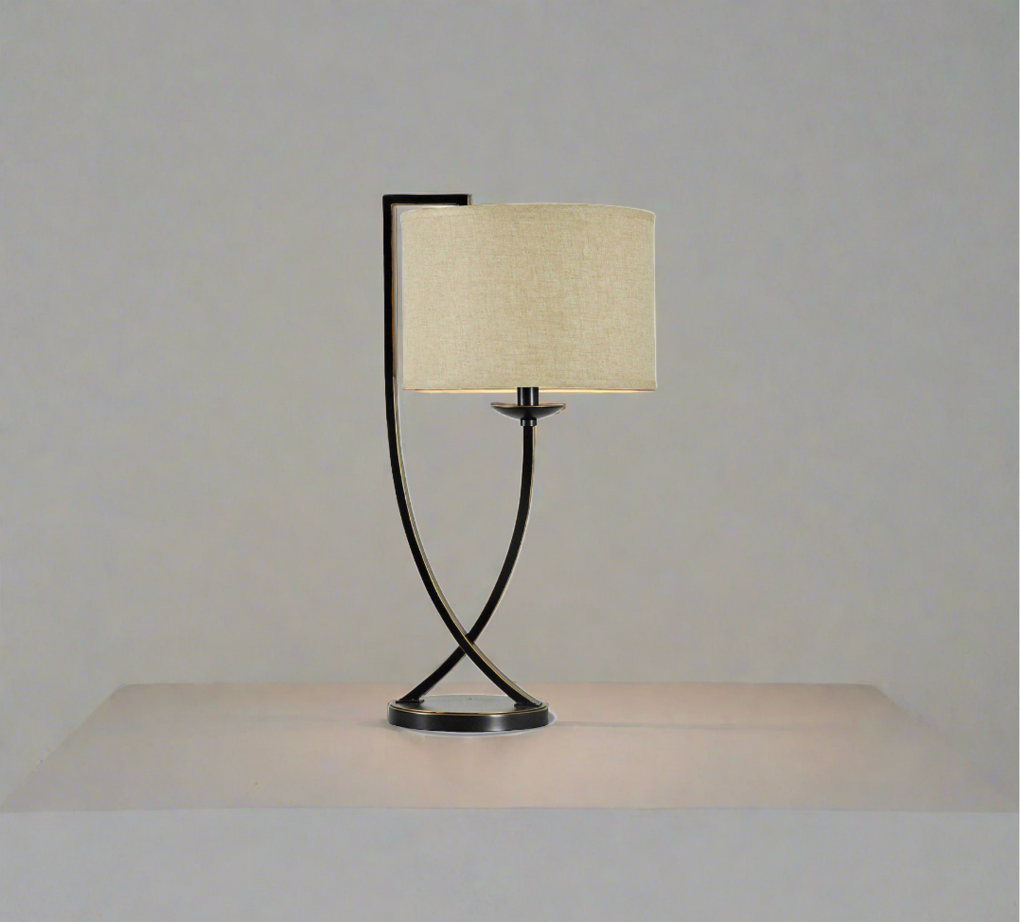 Bronze Cross Arm Table Lamp