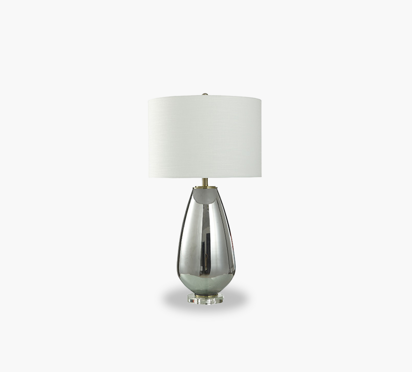 ADANNA SILVER SMOKE TABLE LAMP