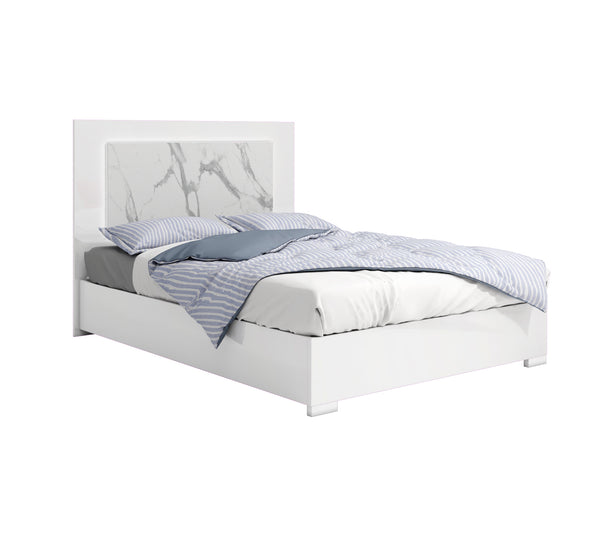 Alessa 4 Piece Queen Lighted Panel Bed