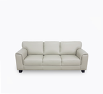 Stetson Platinum Leather Sofa