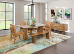 Asher 5 Piece Dining Set with Leather Side Chairs