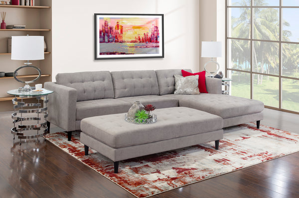 Bethany 2 Piece Sectional With Cocktail Ottoman