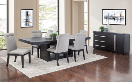 Cosmopolitan 5PC Dining Set with Yves Side Chairs