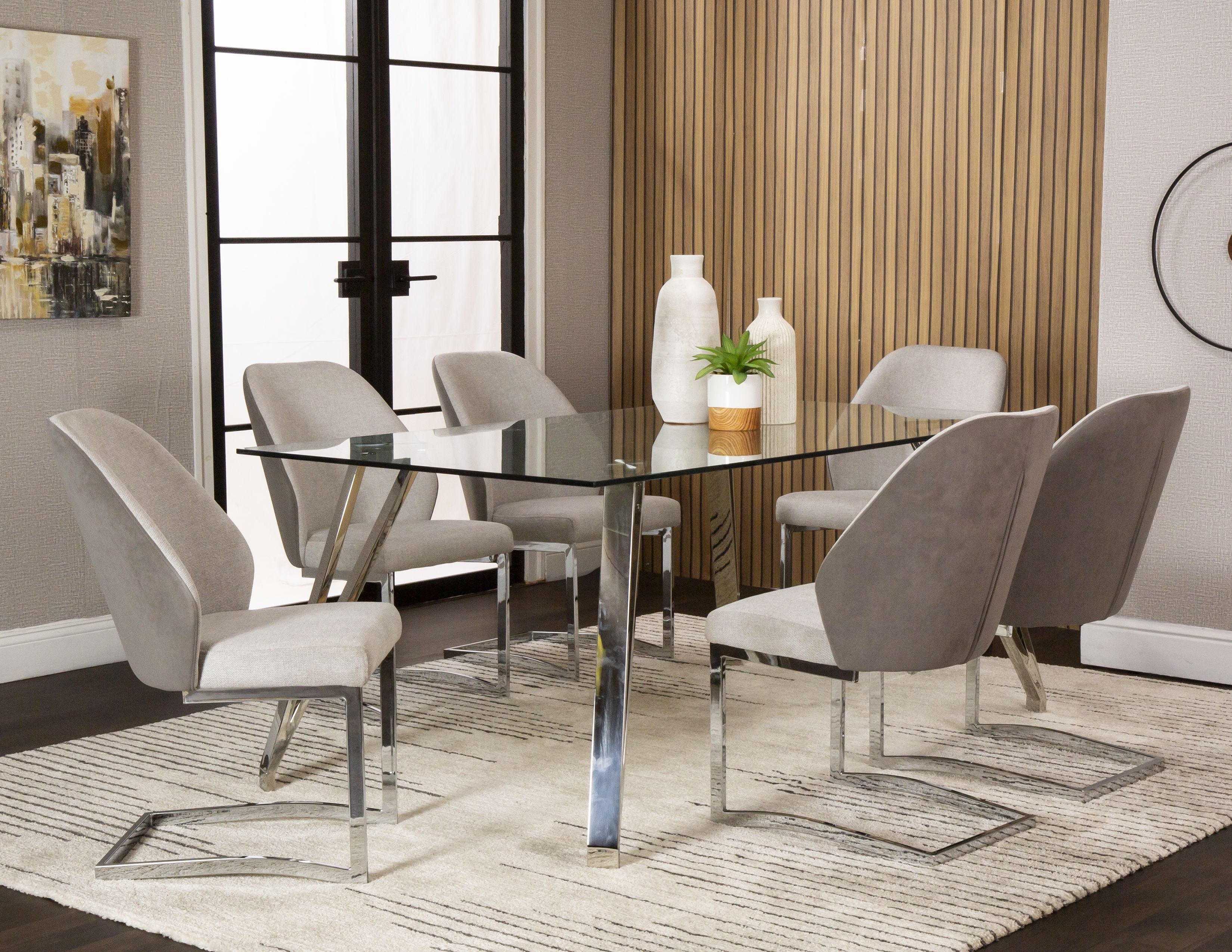 Carlo 5 Piece Dining Set with Carlo Chairs – Kane's Furniture