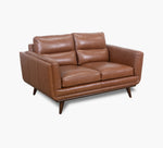 Emmitt  Saddle Leather Loveseat