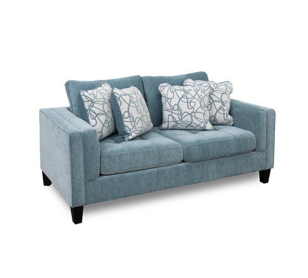 Fleming Teal Loveseat