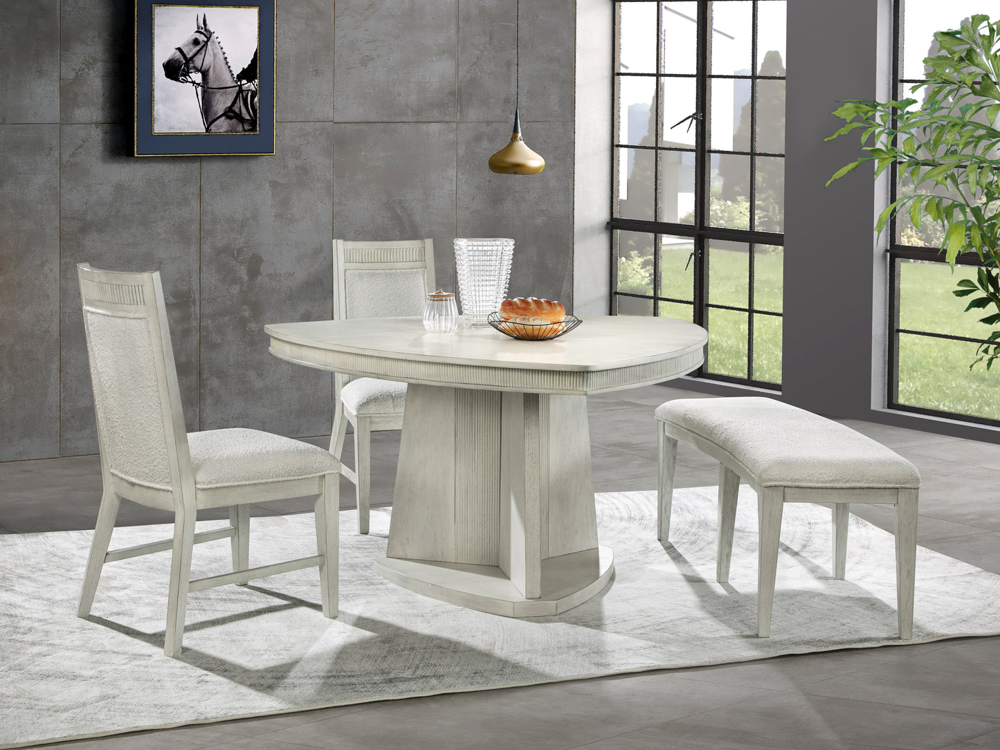 Hendrix 4PC Triangle Dining Set