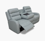 Leo Seafoam Triple Power Reclining Sofa with iTable