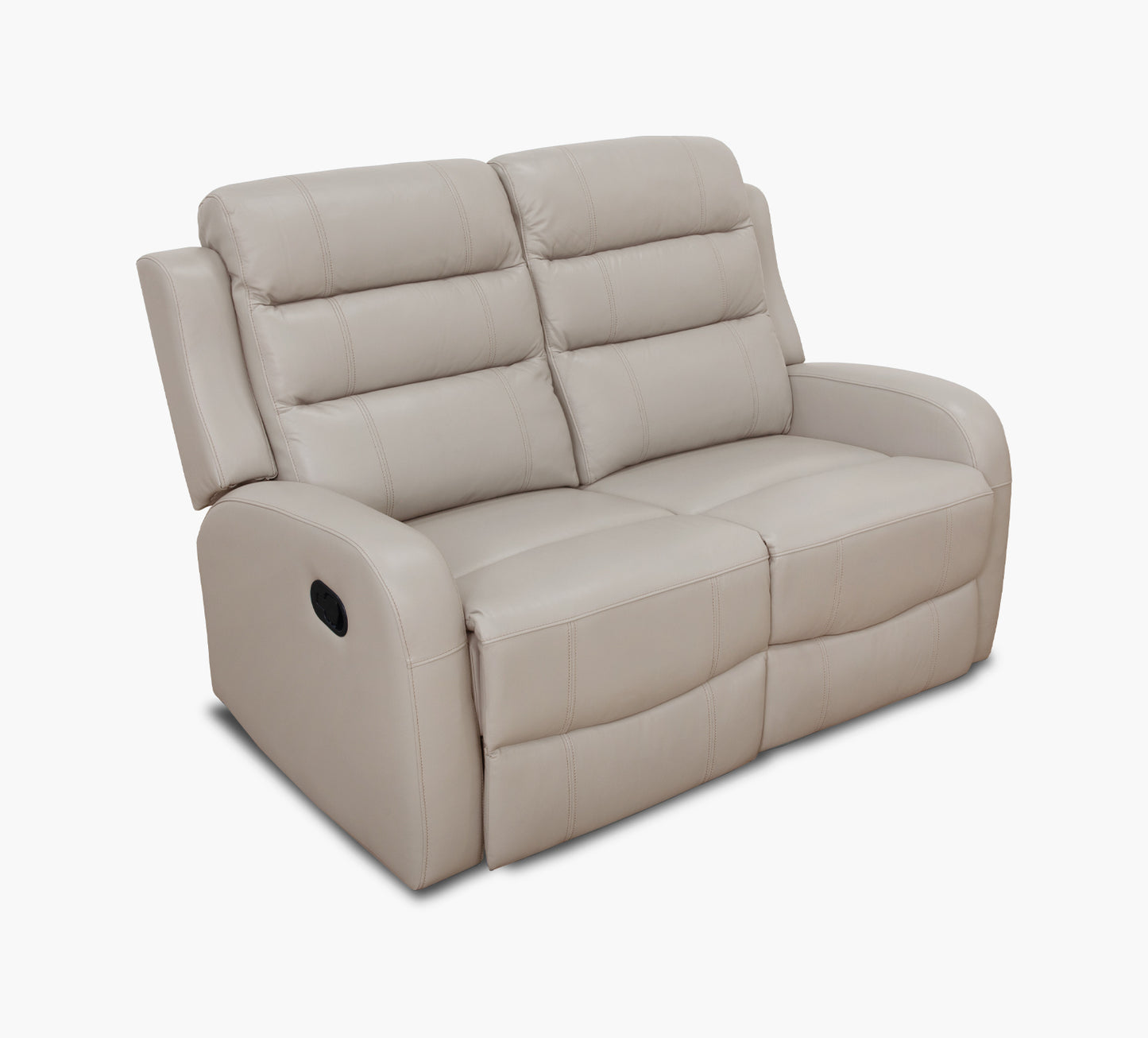 Leo Taupe Reclining Loveseat