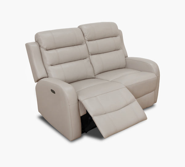 Leo Taupe Triple Power Loveseat