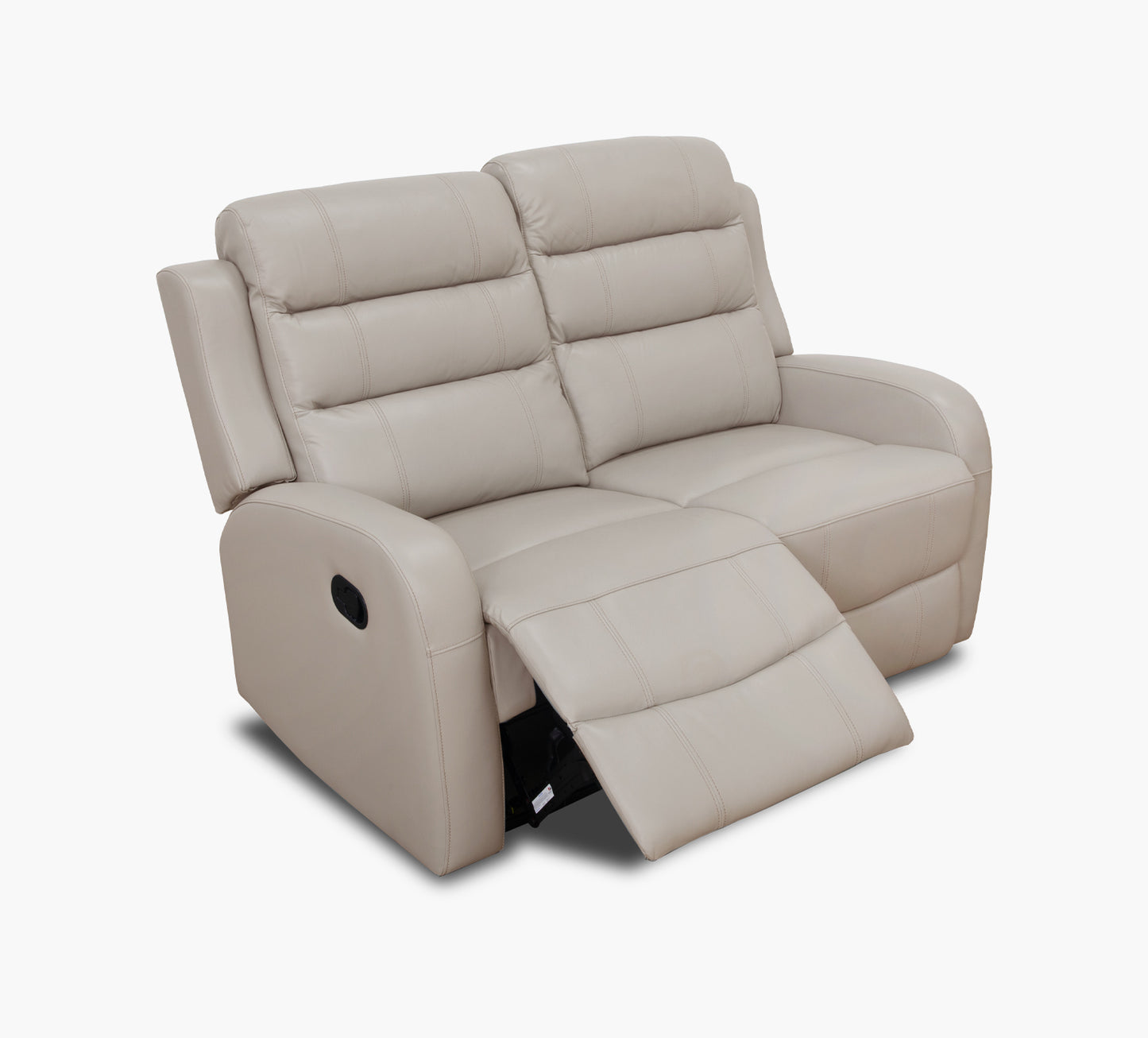 Leo Taupe Reclining Loveseat