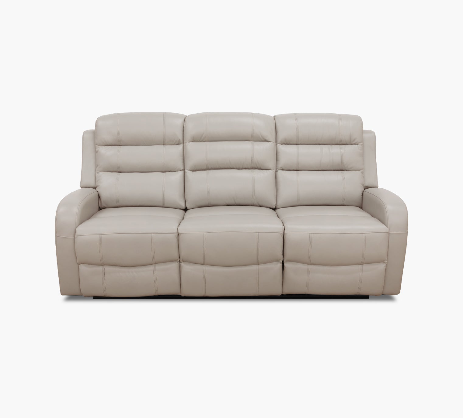 Taupe leather reclining sofa hotsell