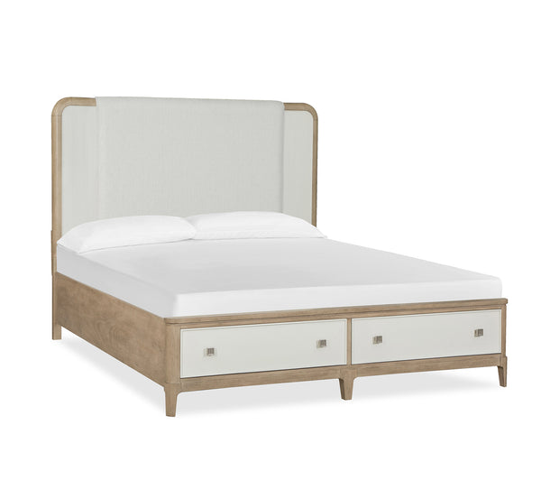 3 Piece King Upholstered Storage Bed