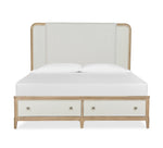 3 Piece King Upholstered Storage Bed