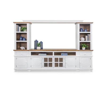 Miramar White 4 Piece Wall Unit with 65