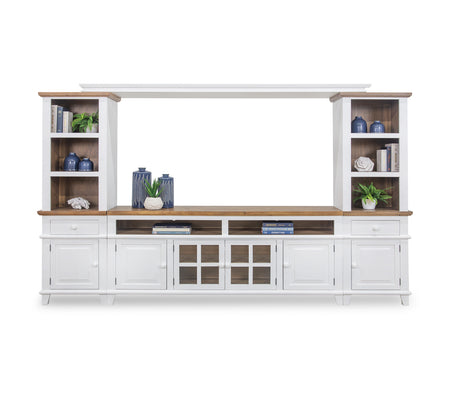 Miramar White 4 Piece Wall Unit with 72