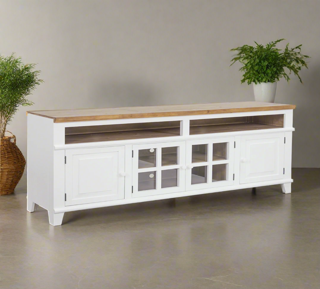 Miramar White 80" TV Console