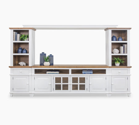 Miramar White 4 Piece Wall Unit with 80