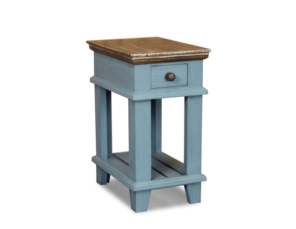 Miramar Blue Chairside Table