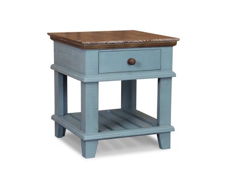 Miramar Blue End Table