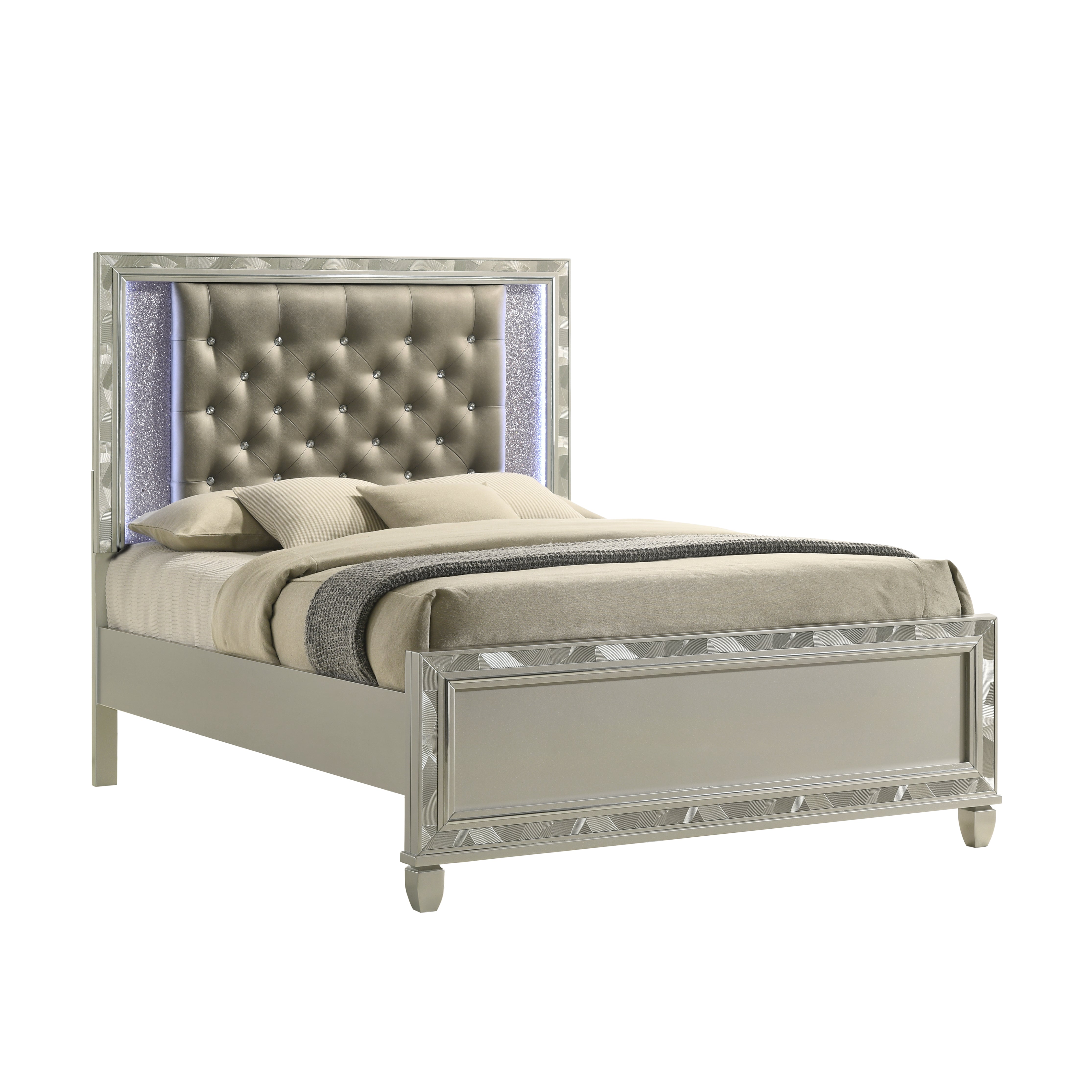 Radiance Queen Lighted Panel Bed – Kane's Furniture