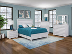 Performa White II 5 Piece Queen Panel Bedroom