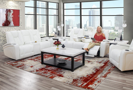 Phantom White 5 Piece Zero Gravity Living Room