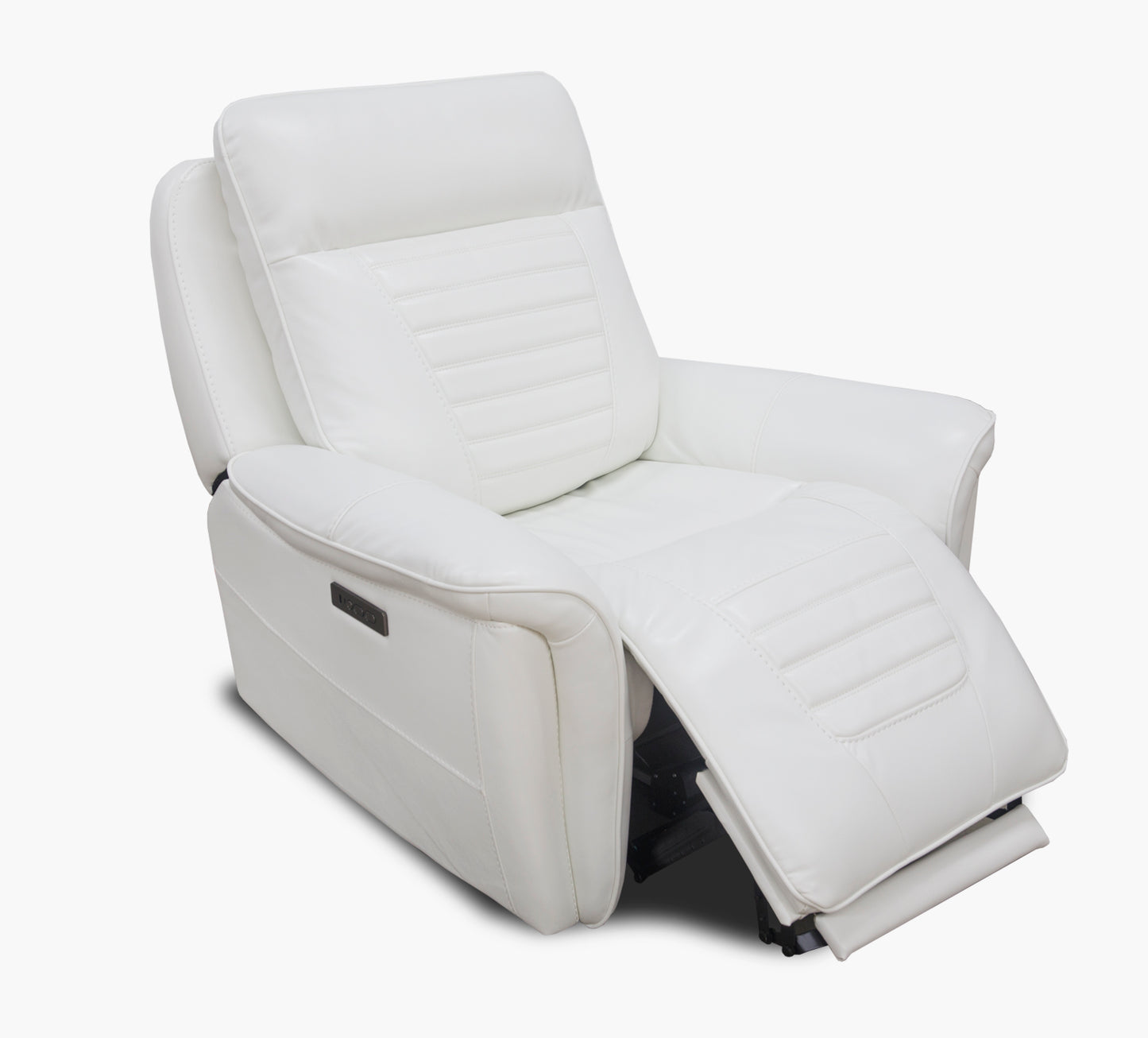 Rainier Ivory Zero Gravity Power Recliner with Power Headrest