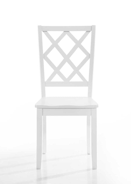 Sandpiper Diamond Back Side Chair White