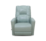 Saxon LA-Z-BOY Seafoam Leather Rocker Recliner