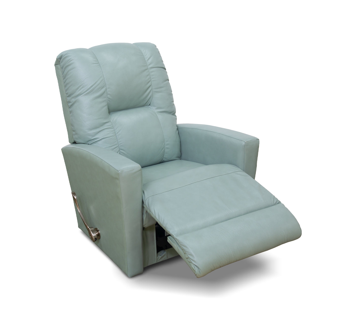 Saxon LA-Z-BOY Seafoam Leather Rocker Recliner