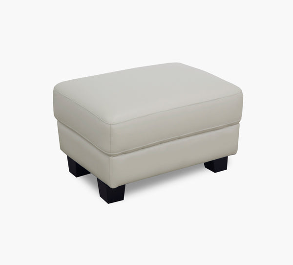 Stetson Platinum Leather Ottoman