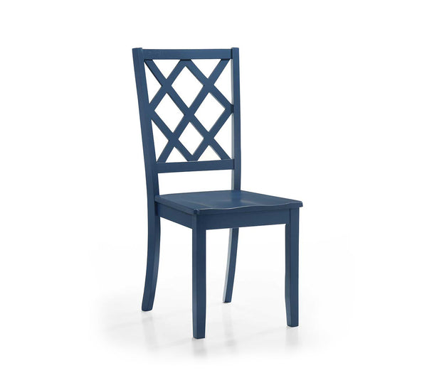 Sandpiper Diamond Back Side Chair Blue