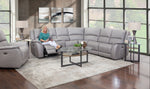 Sebastian 6 Piece Leather Power Reclining Sectional