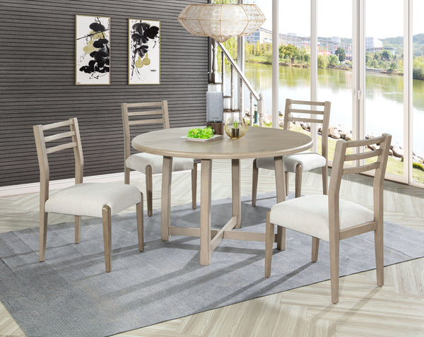 Soul 5PC Dining Set with Beige Side Chairs