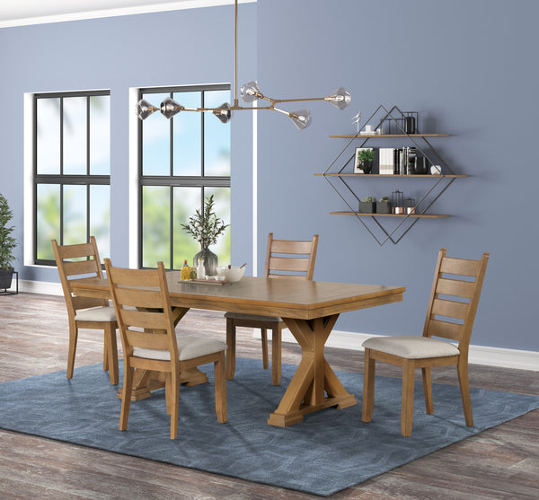 Trina Natural 5 Piece Dining Set