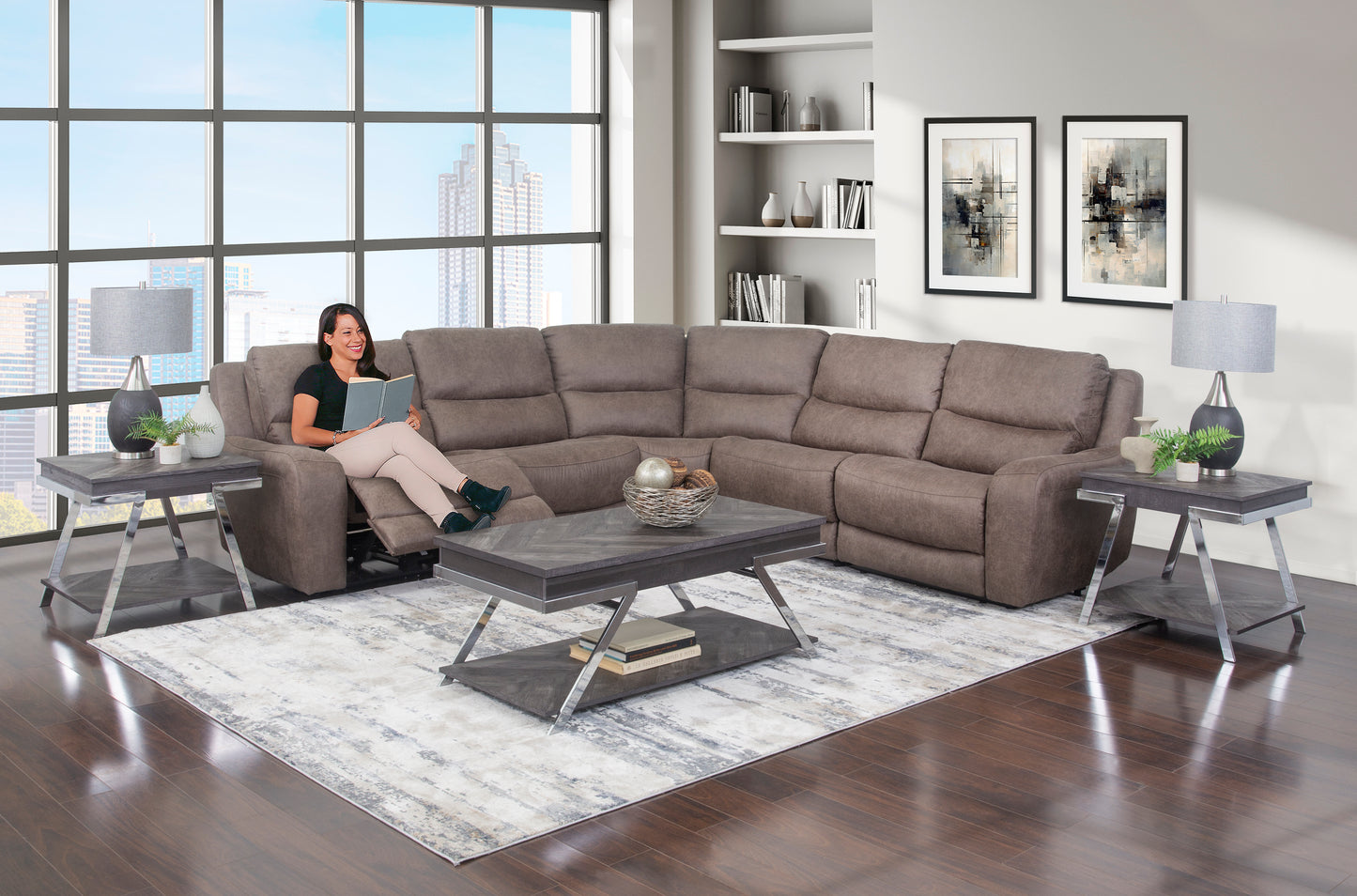 Warren 5 Piece Power Reclining Sectional