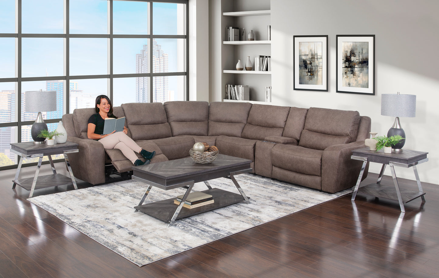 Warren 6 Piece Power Reclining Sectional