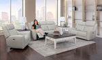 Willow 3 Piece Leather Power Sofa, Loveseat, and Recliner w/Power Headrests