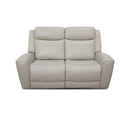 Willow Leather Power Reclining Loveseat With Power Headrest