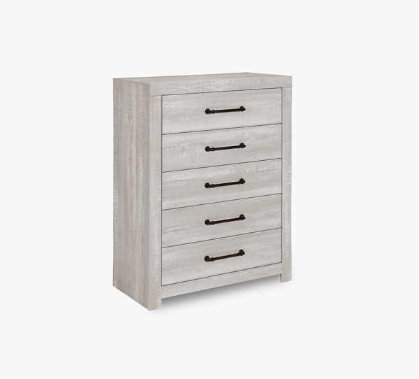 Linwood Light Grey 5 Drawer Chest