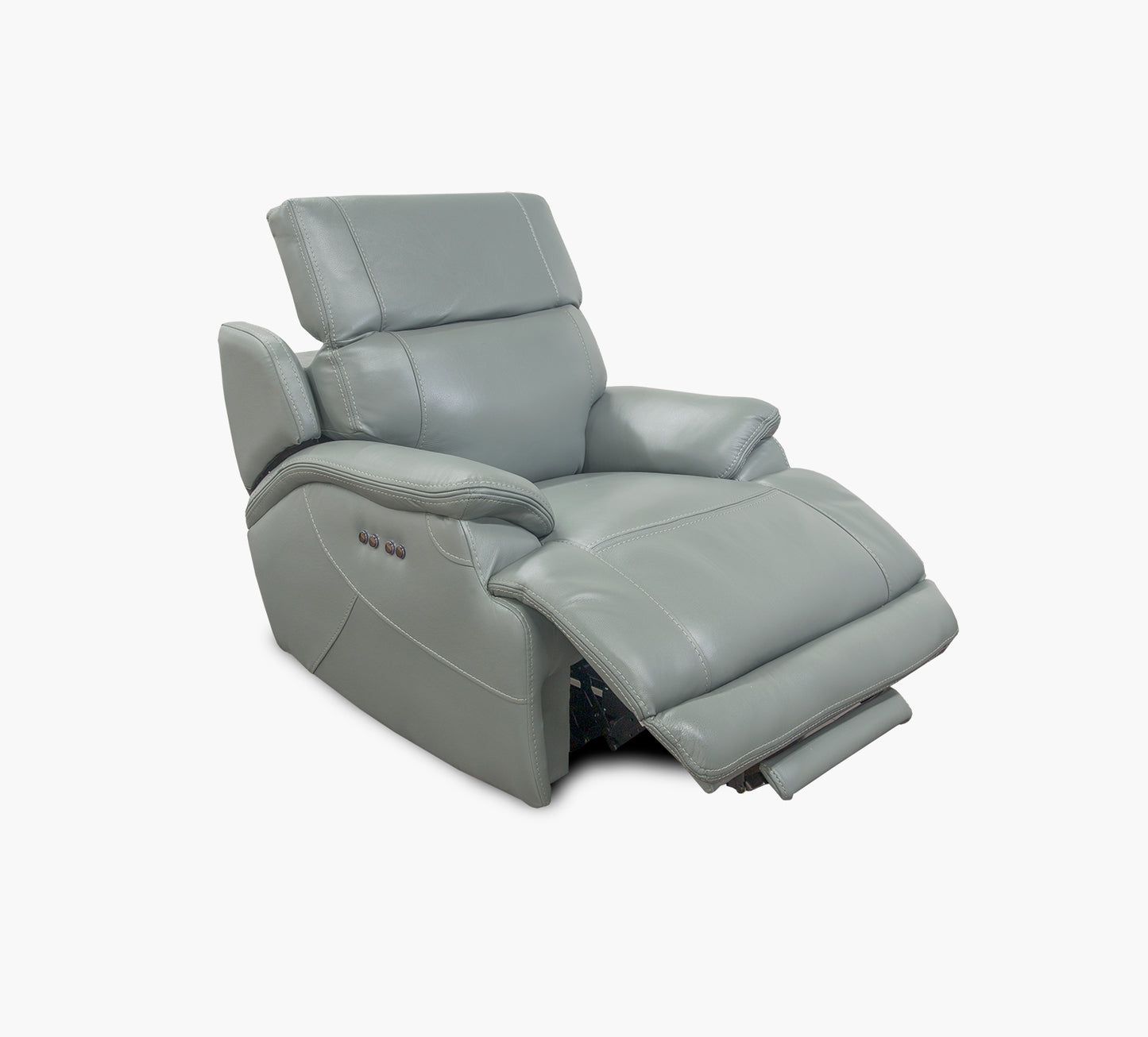 Hawkins Jade Leather Dual Power Recliner