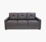 Italia Charcoal Leather Queen Sleeper