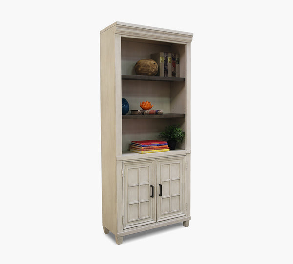 Caraway Two Tone Door Bookcase